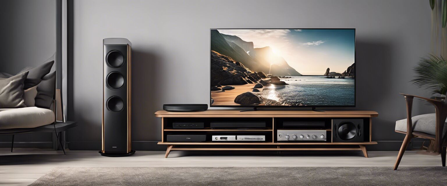 Soundbar setup with TV